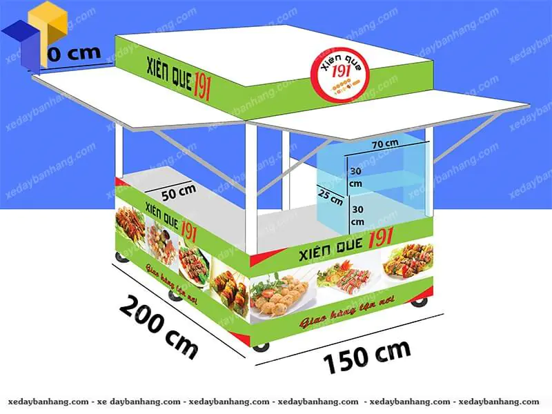 Kiot bán thức ăn nhanh xiên que 191_XDK03