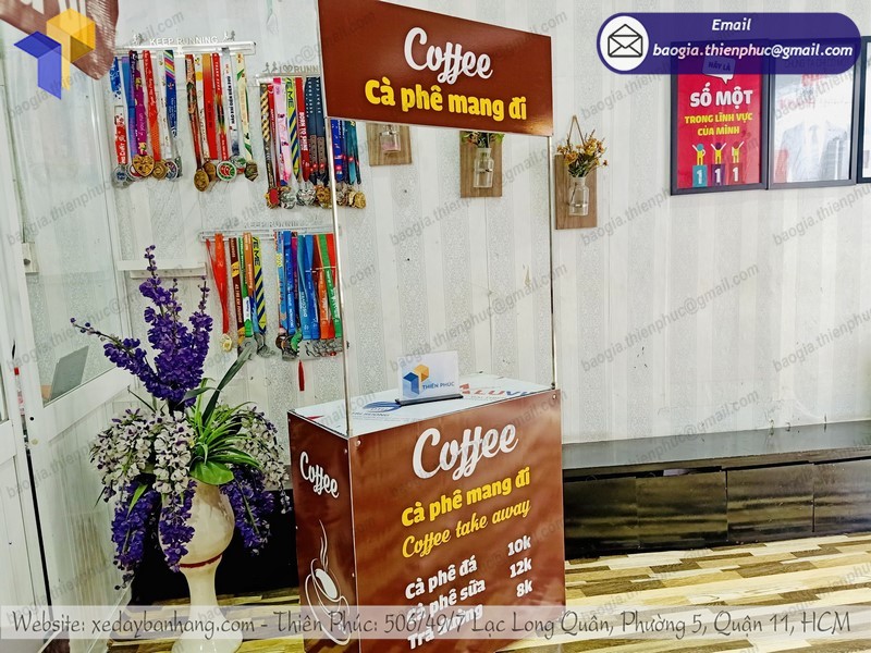 booth bán cà phê mang đi giá rẻ