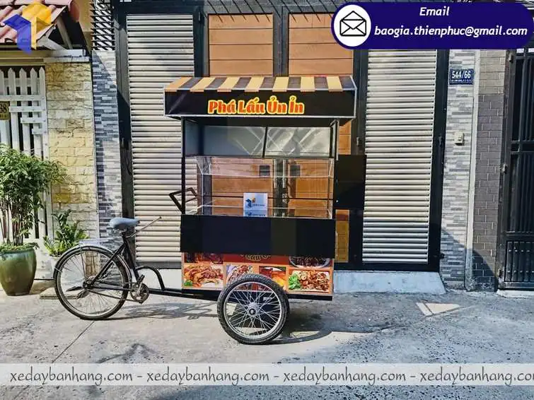 gia công xe đạp bán thức ăn nhanh