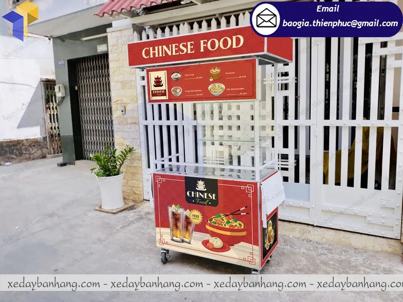 mẫu xe bán thức ăn người Hoa đẹp
