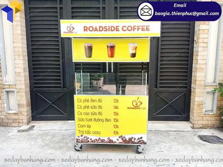 xe bán cà phê pha máy giá rẻ
