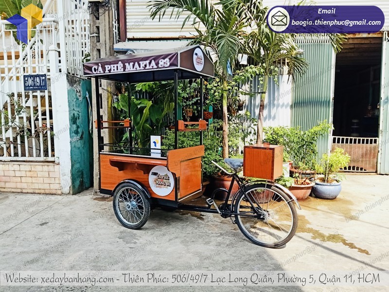 xe đạp bán cà phê đường phố rẻ